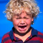 Funny Crying little boy