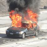 Hot Car on Fire