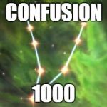 Skyrim skill tree | CONFUSION; 1000 | image tagged in skyrim skill tree | made w/ Imgflip meme maker