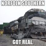 Norfolk Southern Isn't Safe At All Blank Template - Imgflip