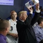 Trump towel toss