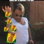 Lizard from Paladins xD | WHEN I HEAR " YOU CHALLENGE MAKOA ? " AND HE'S ABOUT TO DIE; ME : | image tagged in salt bae | made w/ Imgflip meme maker