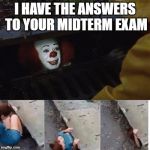 pennywise in sewer Meme Generator - Imgflip