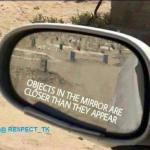car rear view mirror meme