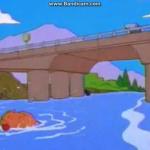 Simpsons - It's Still Good - Pig in River
