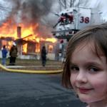 girl burn house