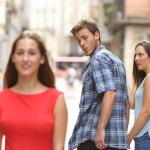 Guy Looking At Different Girl meme
