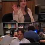 The Office - Dwight Pam Worse Sounds meme