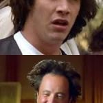 Ted finds out what really happened to Elvis | WHOA! ANCIENT ALIEN DUDE, WHAT DO YOU MEAN ELVIS ISN'T DEAD? TRUTH IS ELVIS IS AN ALIEN AND HE SIMPLY WENT HOME. | image tagged in keanu and aliens,ancient aliens,elvis,funny,keanu reeves | made w/ Imgflip meme maker