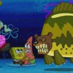 SpongeBob - Squidward Sea Bear Attack meme