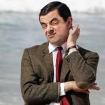 Mr Bean thinking