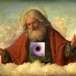 The black hole heart Abrahamic God meme