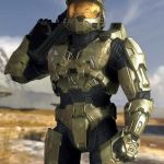master chief | HE HAS FALLEN THROUGH SPACE TWICE HE HAS KILLED ONE OF THE PROPHETS HE BLEW UP A ENTIRE COVENANT BATTLE SHIP BY HIMSLEF HE HAS WENT TOE TO TOE  WITH SPARTAN  LOCKE  AND  WON; BUT HE CANNOT SURVIVE FALLING 50 METERS DOWN | image tagged in master chief | made w/ Imgflip meme maker