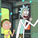 Rick and Morty middle finger