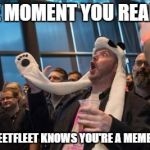 Bam Stroker | THE MOMENT YOU REALIZE; #TWEETFLEET KNOWS YOU'RE A MEME NOW | image tagged in bam stroker | made w/ Imgflip meme maker