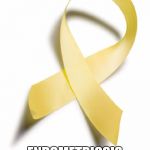 yellow ribbon | MARCH IS; ENDOMETRIOSIS AWARENESS MONTH | image tagged in yellow ribbon | made w/ Imgflip meme maker