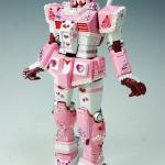 Gay pink gundam robot faggatron