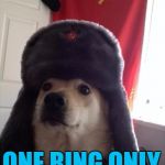 The Hunt For Red Setter... :) | ONE RING PAVLOV; ONE RING ONLY, PLEASE... | image tagged in communist dog,memes,pavlov's dogs,dogs,animals,hunt for red october | made w/ Imgflip meme maker