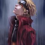 Naruto in rain