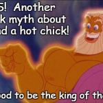 Zeus | YES!  Another Greek myth about me and a hot chick! It's good to be the king of the gods! | image tagged in zeus | made w/ Imgflip meme maker