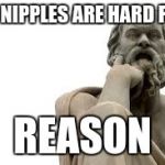 philosopher | MY NIPPLES ARE HARD FOR; REASON | image tagged in philosopher | made w/ Imgflip meme maker