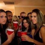 Disgusted girls on party meme