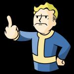 Fallout Vault Boy Middle Finger