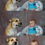 dog and baby meme