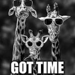 Julie's giraffes | AINT’T NOBODY; GOT TIME FOR THAT | image tagged in julie's giraffes | made w/ Imgflip meme maker