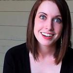 overly attached girlfriend smile