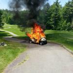 Golf Cart Fire