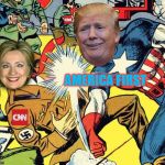 Captain America | AMERICA FIRST | image tagged in donald trump approves,president trump,cnn sucks,antifa,make america great again,nazi | made w/ Imgflip meme maker