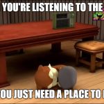 Hide From the Truth | WHEN YOU'RE LISTENING TO THE NEWS; AND YOU JUST NEED A PLACE TO HIDE... | image tagged in sonic boom - can't handle the radio,donald trump,news,modern times,recent news,can't cope | made w/ Imgflip meme maker