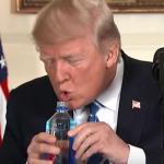 Trump drinking