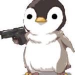 gun penguin meme