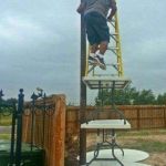 ladder | YET ANOTHER DEMONSTRATION; OFF WHY WOMEN LIVE LONGER THAN MEN | image tagged in ladder | made w/ Imgflip meme maker
