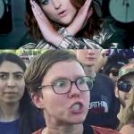 Meghan Trainor & triggered liberal | SHE MADE AN X. IS THAT A MICROAGRSSION? | image tagged in meghan trainor  triggered liberal | made w/ Imgflip meme maker