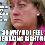 Bake off | I JUST MADE A RECORD NUMBER OF CHEESECAKES IN THE LAST 3 WEEKS; SO WHY DO I FEEL LIKE BAKING RIGHT NOW | image tagged in bake off | made w/ Imgflip meme maker