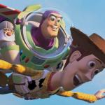 buzz lightyear and woody flying