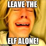 Leave Brittney alone | LEAVE THE; ELF ALONE! | image tagged in leave brittney alone | made w/ Imgflip meme maker