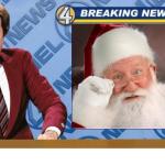 Ron Burgandy news about Santa