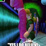 link eating ass | "HMMM"; "YES I DO BELIEVE THAT I SEE THE PROBLEM WITH YOUR ANUS" | image tagged in link eating ass | made w/ Imgflip meme maker