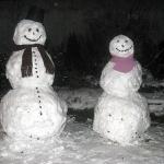 Snowman and Snowlady meme