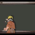 Naruto on blackboard