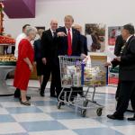 Trump at Food Pantry