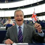 Farage with flag