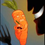 Carrot murder vegan meme