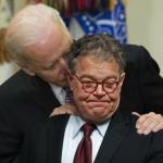 Al Franken Joe Biden Kiss of Death meme