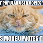 Ugh | WHEN MOST POPULAR USER COPIES YOUR MEME; AND GETS MORE UPVOTES THAN YOU | image tagged in ugh | made w/ Imgflip meme maker