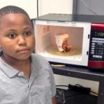 Black Kid Microwave
